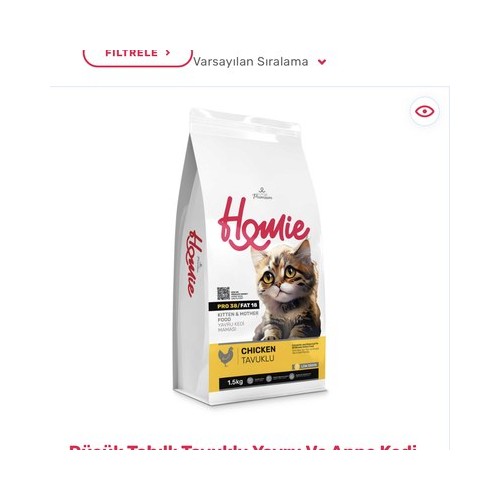 Homie Kısırlaştırılmış Kedi Maması